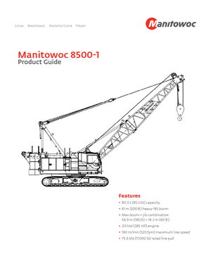 Lánctalpas daruk - rácsos gém Manitowoc 8500 E-1