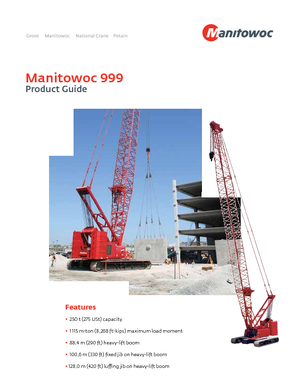 Lánctalpas daruk - rácsos gém Manitowoc 999