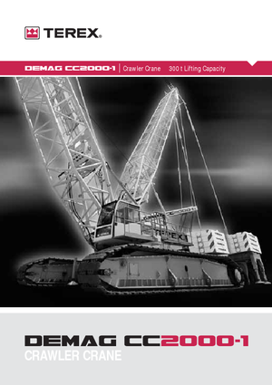 Lánctalpas daruk - rácsos gém Terex-Demag CC 2000-1