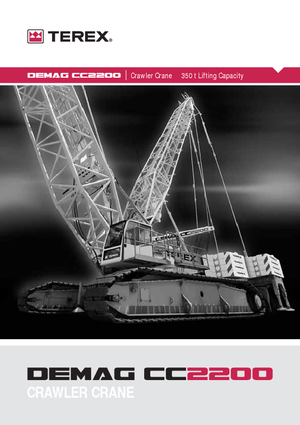 Lánctalpas daruk - rácsos gém Terex-Demag CC 2200