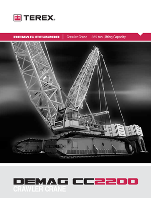 Lánctalpas daruk - rácsos gém Terex-Demag CC 2200