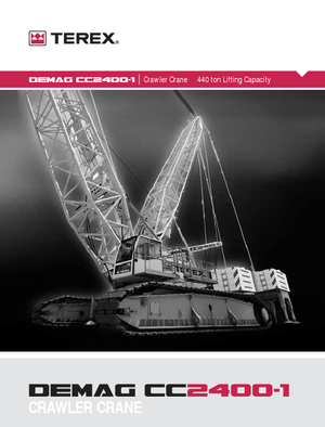Lánctalpas daruk - rácsos gém Terex-Demag CC 2400-1