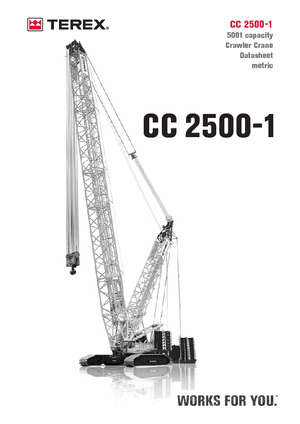 Lánctalpas daruk - rácsos gém Terex-Demag CC 2500-1