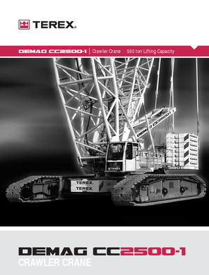 Lánctalpas daruk - rácsos gém Terex-Demag CC 2500-1