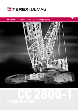 Lánctalpas daruk - rácsos gém Terex-Demag CC 2800-1
