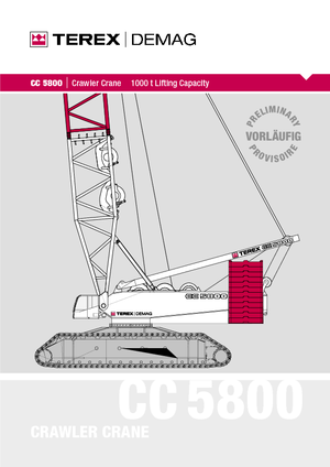 Lánctalpas daruk - rácsos gém Terex-Demag CC 5800