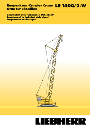 Lánctalpas daruk - rácsos gém Liebherr LR 1400/2