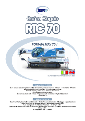 Lánctalpas daruk - rácsos gém tcm RTC 70