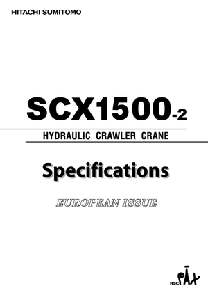 Lánctalpas daruk - rácsos gém Hitachi Sumitomo SCX 1500-2