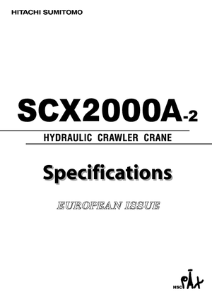 Lánctalpas daruk - rácsos gém Hitachi Sumitomo SCX 2000 A 2