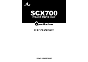 Lánctalpas daruk - rácsos gém Hitachi Sumitomo SCX 700