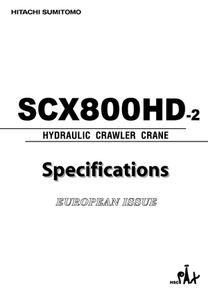 Lánctalpas daruk - rácsos gém Hitachi Sumitomo SCX 800 HD 2