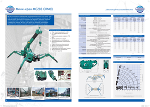 Lánctalpas daruk - teleszkópos gém Maeda MC 285 CRM *