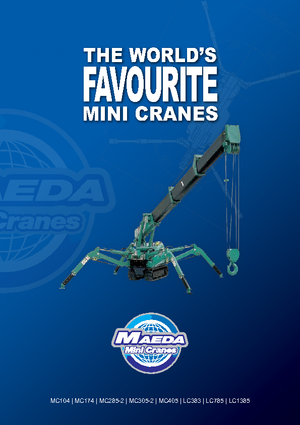 Lánctalpas daruk - teleszkópos gém Maeda MC 405 CRME