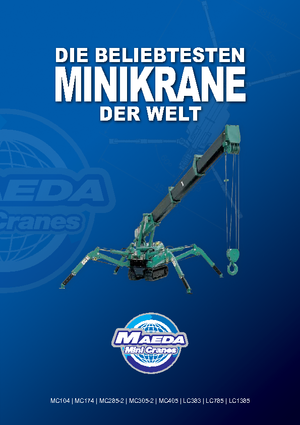 Lánctalpas daruk - teleszkópos gém Maeda MC 405 CRME