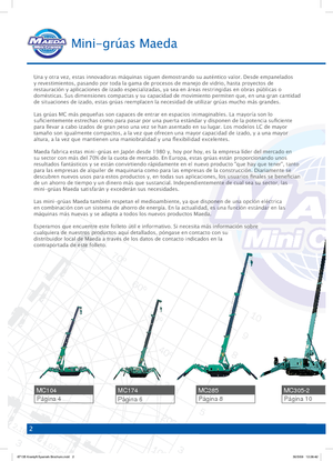 Lánctalpas daruk - teleszkópos gém Maeda MC 405 CRME