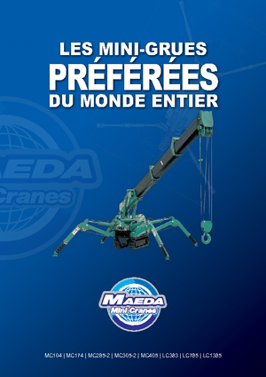 Lánctalpas daruk - teleszkópos gém Maeda MC 405 CRME