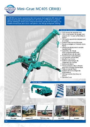 Lánctalpas daruk - teleszkópos gém Maeda MC 405 CRME
