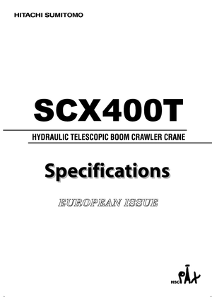 Lánctalpas daruk - teleszkópos gém Hitachi Sumitomo SCX 400 T