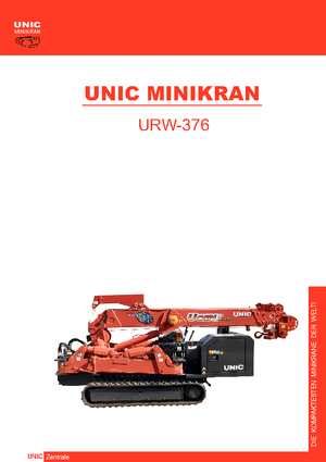 Lánctalpas daruk - teleszkópos gém UNIC URW-376