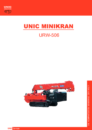 Lánctalpas daruk - teleszkópos gém UNIC URW 506