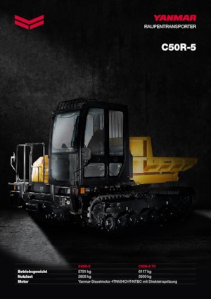 Lánctalpas dömperek Yanmar C 50 R 5 TV