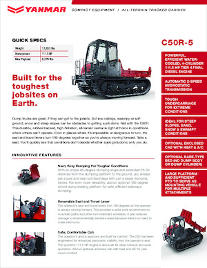Lánctalpas dömperek Yanmar C50R-5