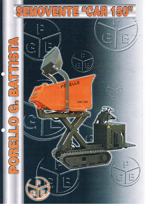 Lánctalpas dömperek Porello Car 150