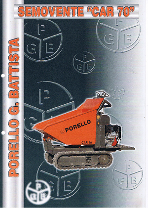 Lánctalpas dömperek Porello Car 70