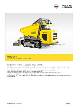 Lánctalpas dömperek Wacker Neuson DT 08 PL