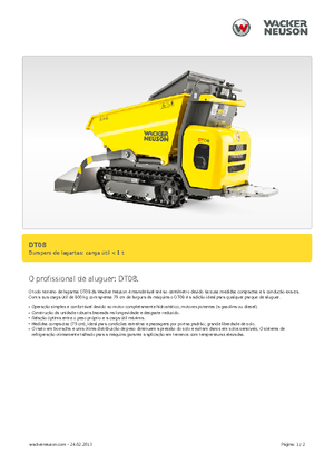 Lánctalpas dömperek Wacker Neuson DT08