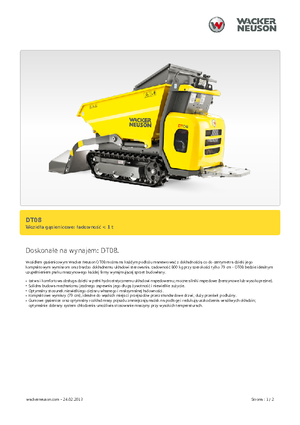 Lánctalpas dömperek Wacker Neuson DT08