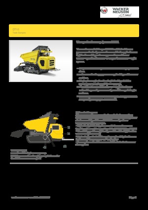Lánctalpas dömperek Wacker Neuson DT10