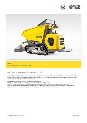 Lánctalpas dömperek Wacker Neuson DT12