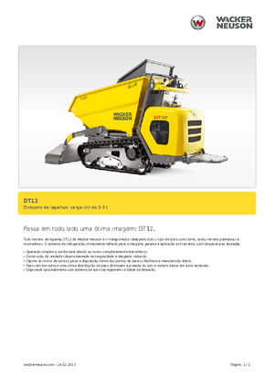 Lánctalpas dömperek Wacker Neuson DT12