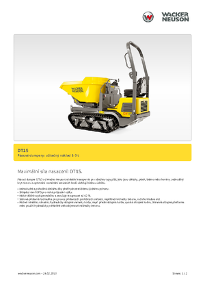 Lánctalpas dömperek Wacker Neuson DT15