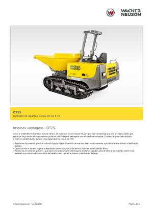 Lánctalpas dömperek Wacker Neuson DT25
