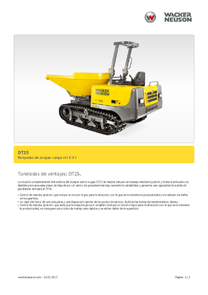Lánctalpas dömperek Wacker Neuson DT25