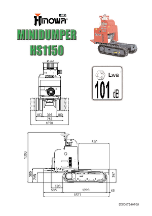 Lánctalpas dömperek Hinowa HS 1150 D