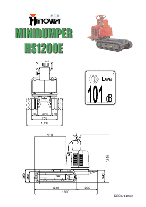 Lánctalpas dömperek Hinowa HS 1200 E