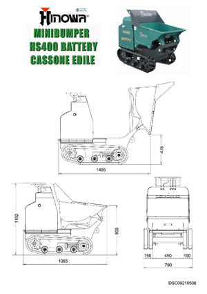 Lánctalpas dömperek Hinowa HS400