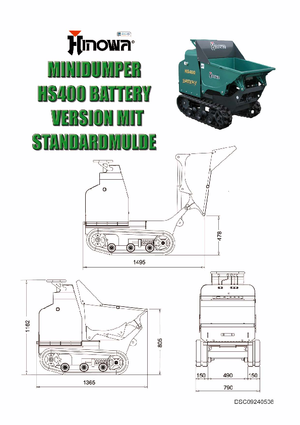 Lánctalpas dömperek Hinowa HS400