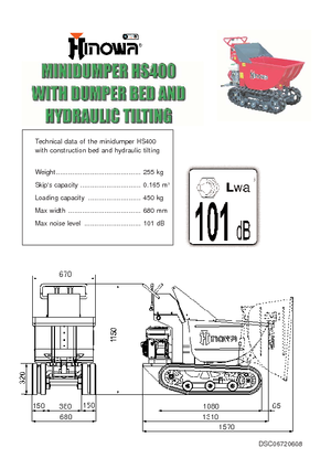 Lánctalpas dömperek Hinowa HS400