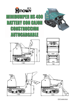 Lánctalpas dömperek Hinowa HS400