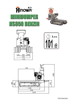 Lánctalpas dömperek Hinowa HS850B