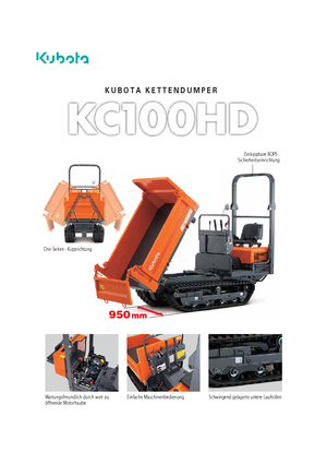 Lánctalpas dömperek Kubota KC110HD
