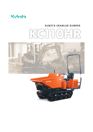 Lánctalpas dömperek Kubota KC110HR