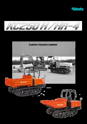 Lánctalpas dömperek Kubota KC 250 H-4