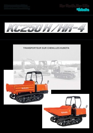 Lánctalpas dömperek Kubota KC 250 H-4