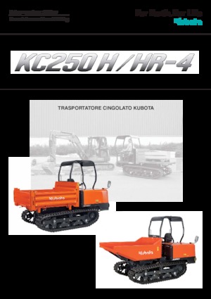Lánctalpas dömperek Kubota KC 250 H-4